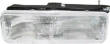 Regal headlight lens cover housing assembly