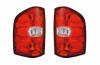 PAIR tail light lens cover housing assembly