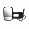 power operated heated top glass with turn signal in the glass