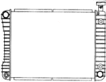 5.0 305 Chevrolet Pickup Truck Radiator Without EOC