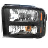 super duty harley davidson headlamp lens and housing assembly