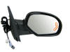 Avalanche Power Heated Mirror With Turn Signal In Glass Puddle Light And Two Covers