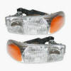 Sierra headlights headlight lens cover housings headlamps PAIR