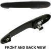 door handle pull smooth paintable black