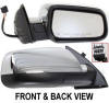 equinox side view door mirror with chrome