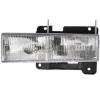 suburban front headlight lens and housing with mounting bracket