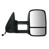 power heated top glass dual arm mirror