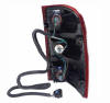 housing (backside of lamp) with wiring