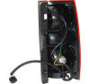 rear of taillight with sockets and wiring 