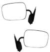 pair of chrome mirrors