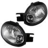 2003 2004 2005 dodge neon black bezel headlights pair set