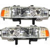 1990 1991 Honda Accord Front Headlamp Lens Covers Pair Set