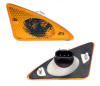 front and back view side marker blinker lamp