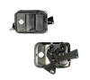 with lock cylinder hole (lock not included) front and back view